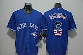 Toronto Blue Jays #6 Marcus Stroman Blue USA Flag Fashion Stitched MLB Jersey,baseball caps,new era cap wholesale,wholesale hats